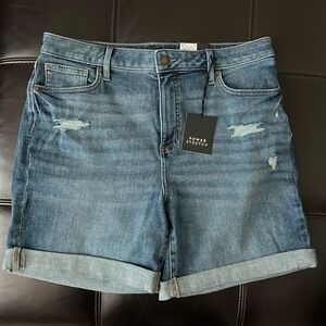 Simply Vera Vera Wang High Rise 7-inseam Jean Shorts-size 14- NWT